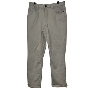 DEMOCRACY Tan "Ab"solution® High Rise Ankle Jean May be cropped Size 10 EUC